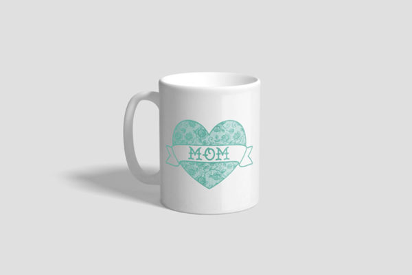 Mom Heart Ceramic Mug